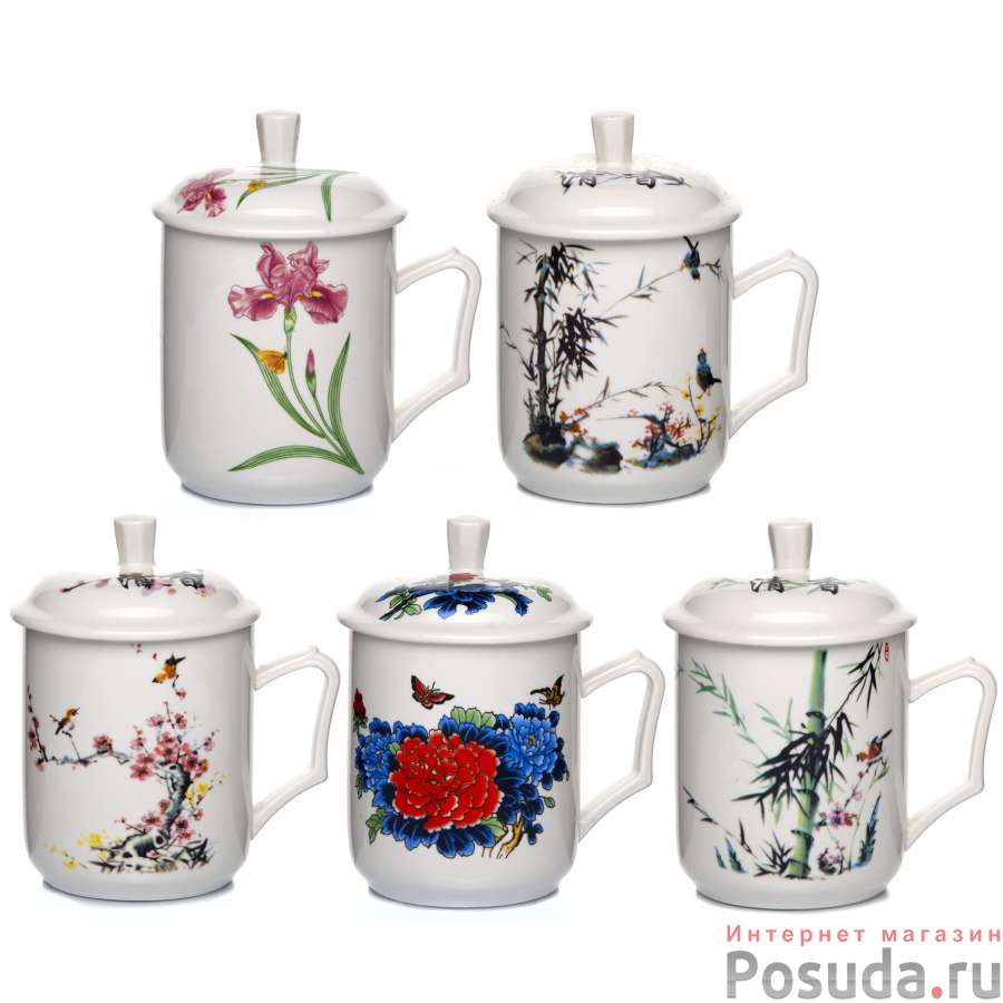 Кружка 600 мл с крышкой