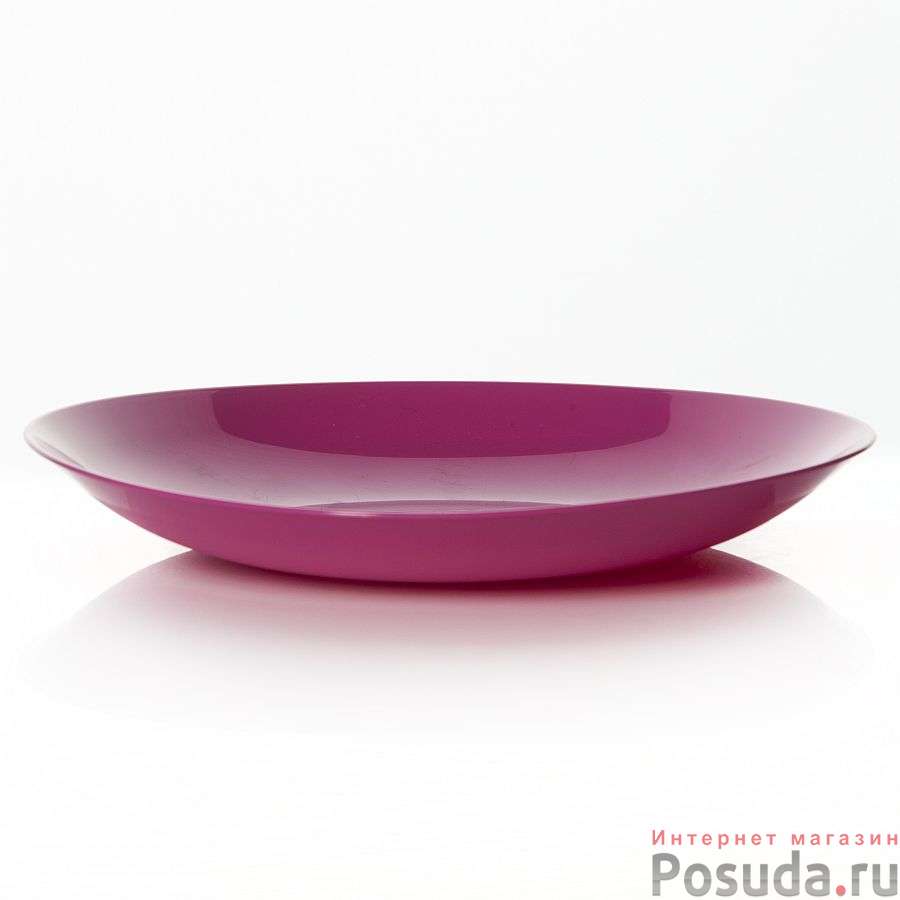 Тарелка круглая, диаметр 19 см (цвет в ассортименте)