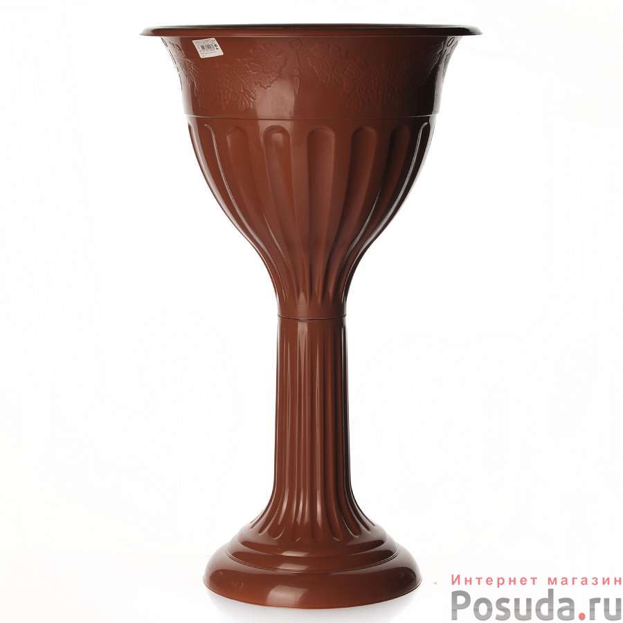 Вазон "Лозанна" 20л (корич.)