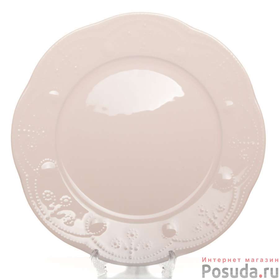 Тарелка Fulya 27,5 см кремовая