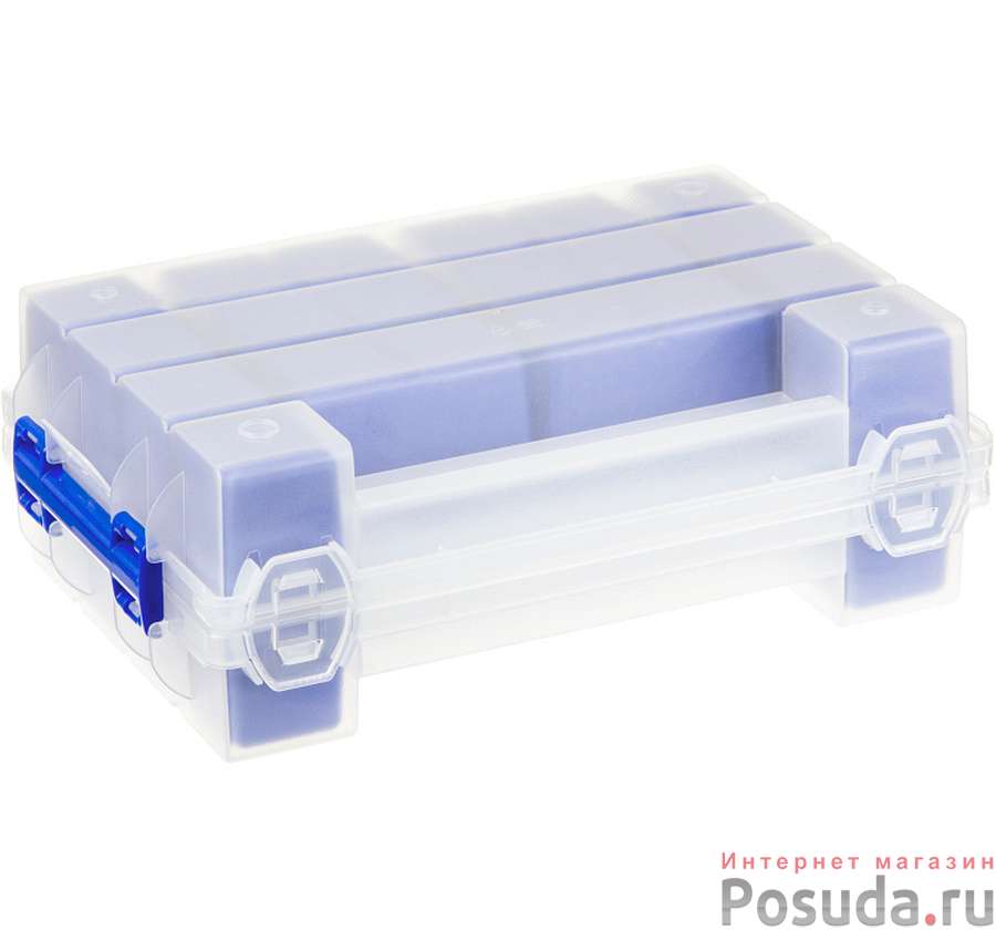 Органайзер для мелочей двойной ТВИН СРЕДНИЙ   270х190х100 мм  Синий