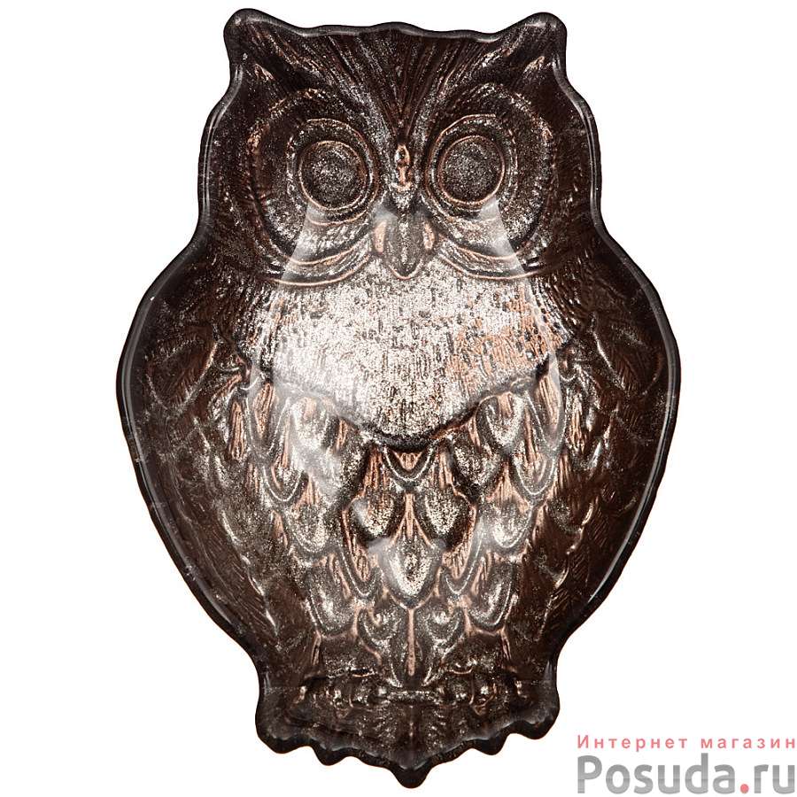 Блюдо Owl brown 17х12х3,5 см без упаковки 