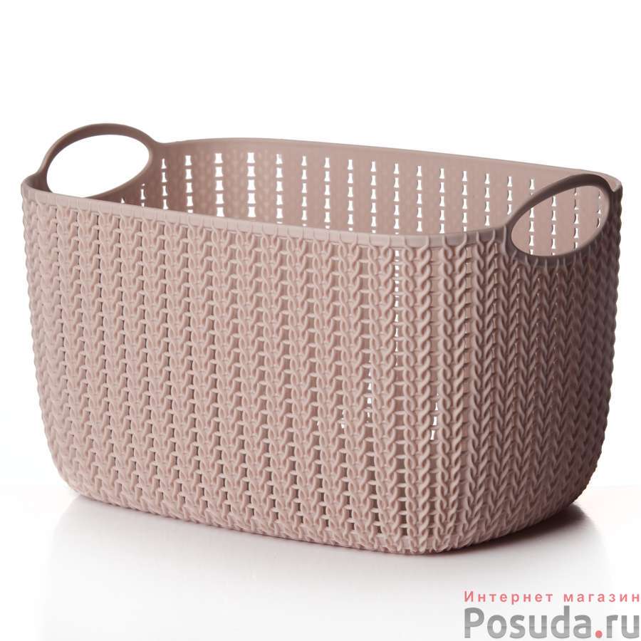 Корзина Вязание 7 л (чайная роза)