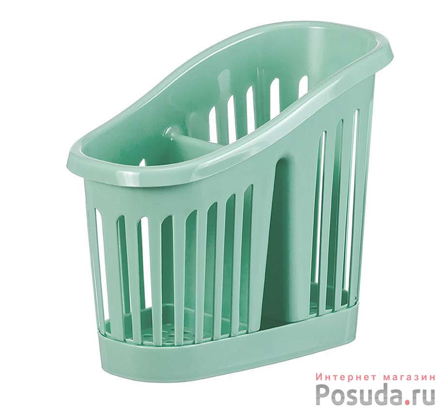 Сушилка для столовых приборов 2-х секционная  Фисташковый