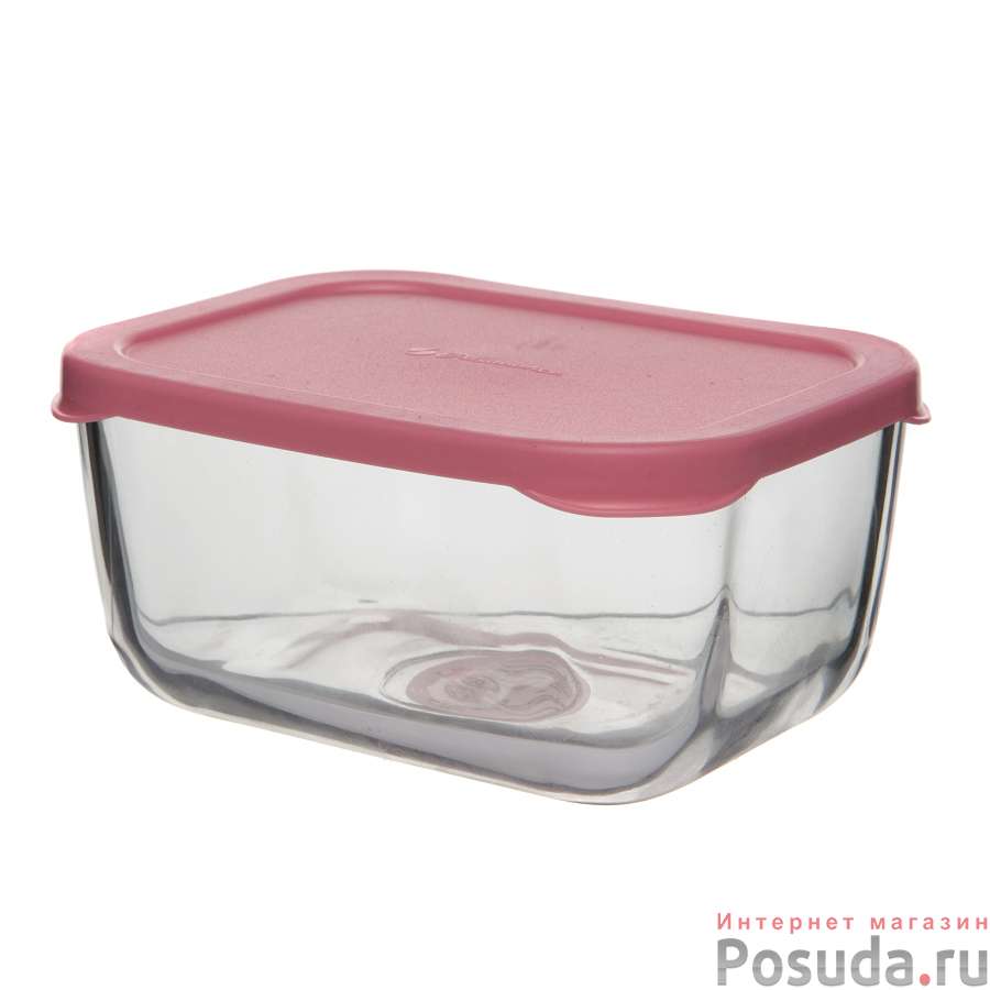 Контейнер SNOW BOX с розовой пл.крышкой 400 мл