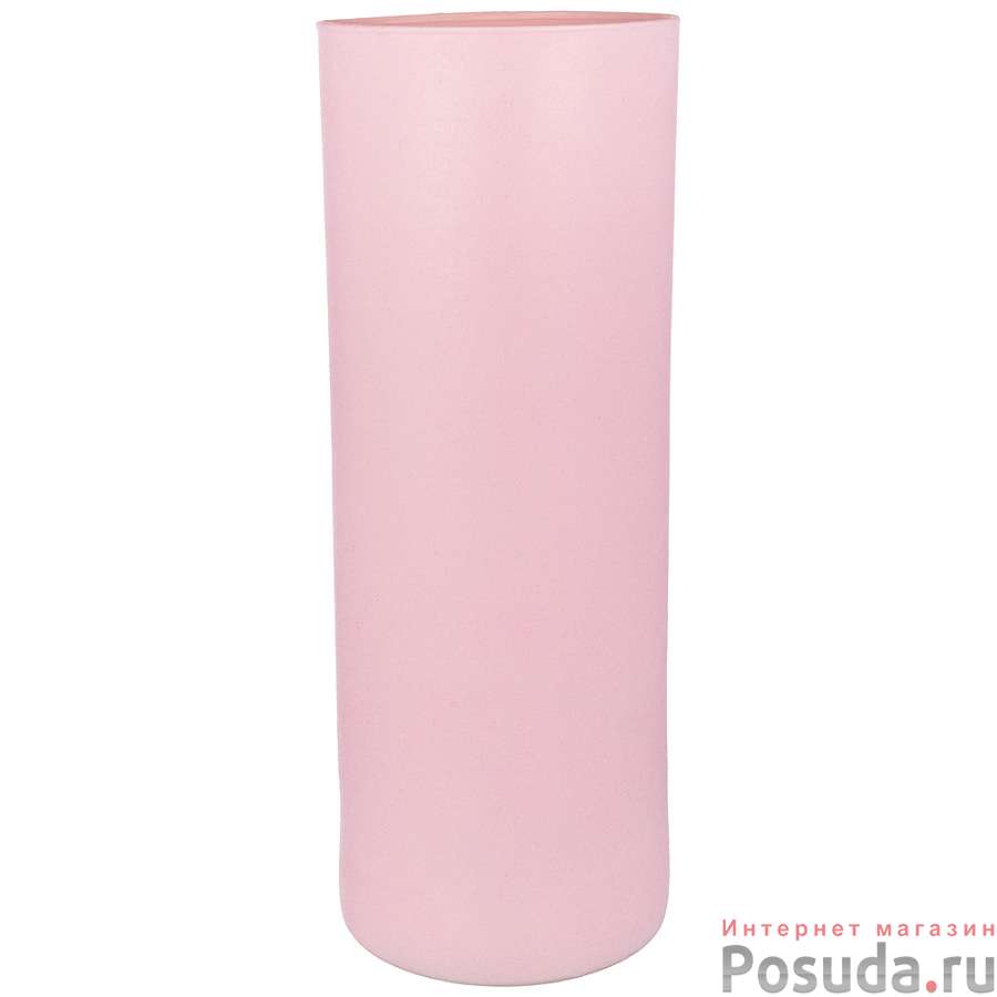 Ваза цилиндр Velvet rosa высота 40см диаметр 15см