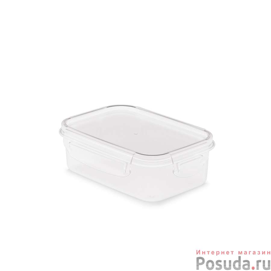 Емкость для СВЧ "Прайм" 0,5л прямоугольная (на защелках)
