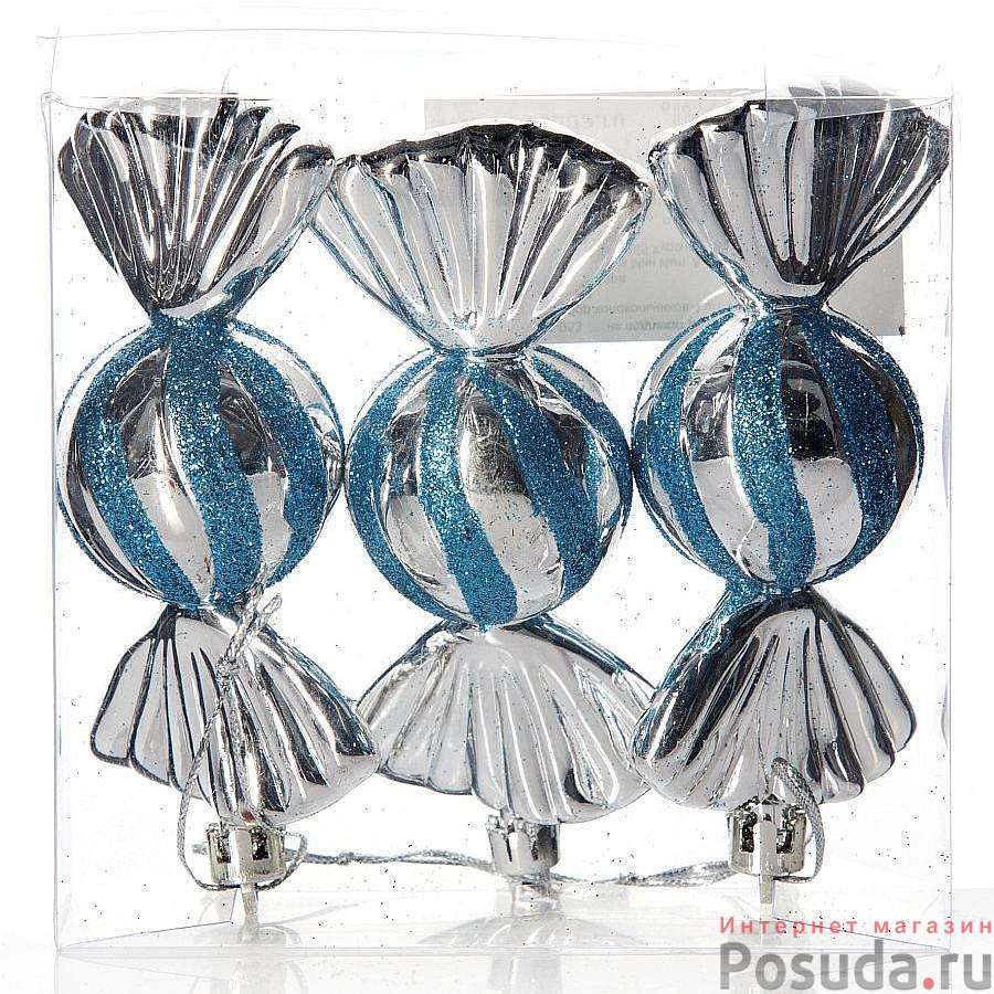 Набор новогодних подвесных украшений House & Holder "Конфеты", 3 шт