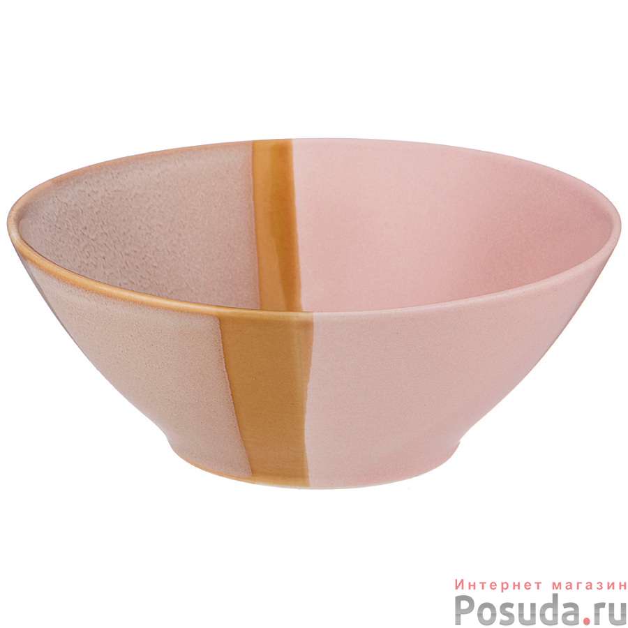 Салатник bronco Sunset 600 мл 16*6 см розовый 