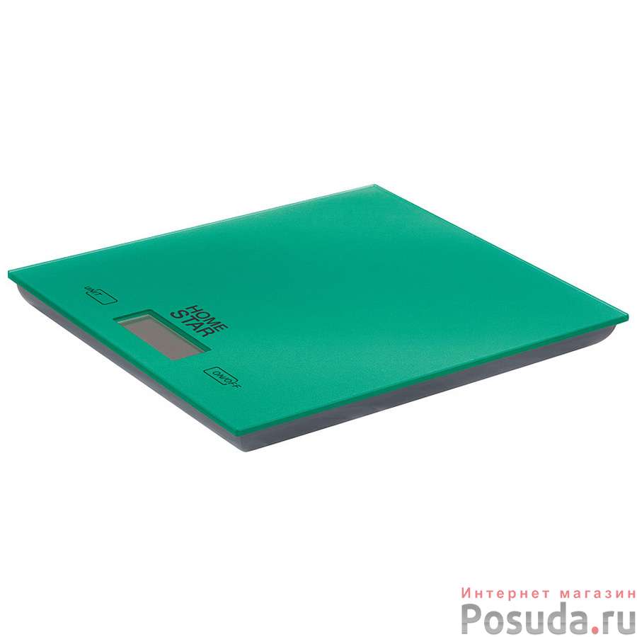 Весы кухонные электронные HOMESTAR HS-3006, 5 кг, цвет зеленый