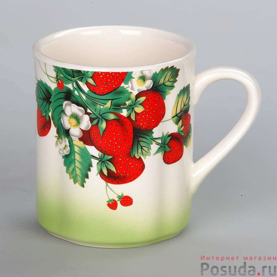 Кружка "клубника", объем 300 мл