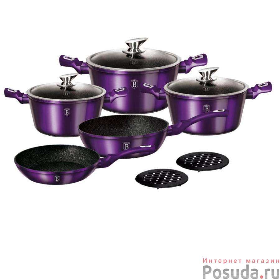 ВН-1661N Royal Purple Metallic Line Набор посуды 10 пр.