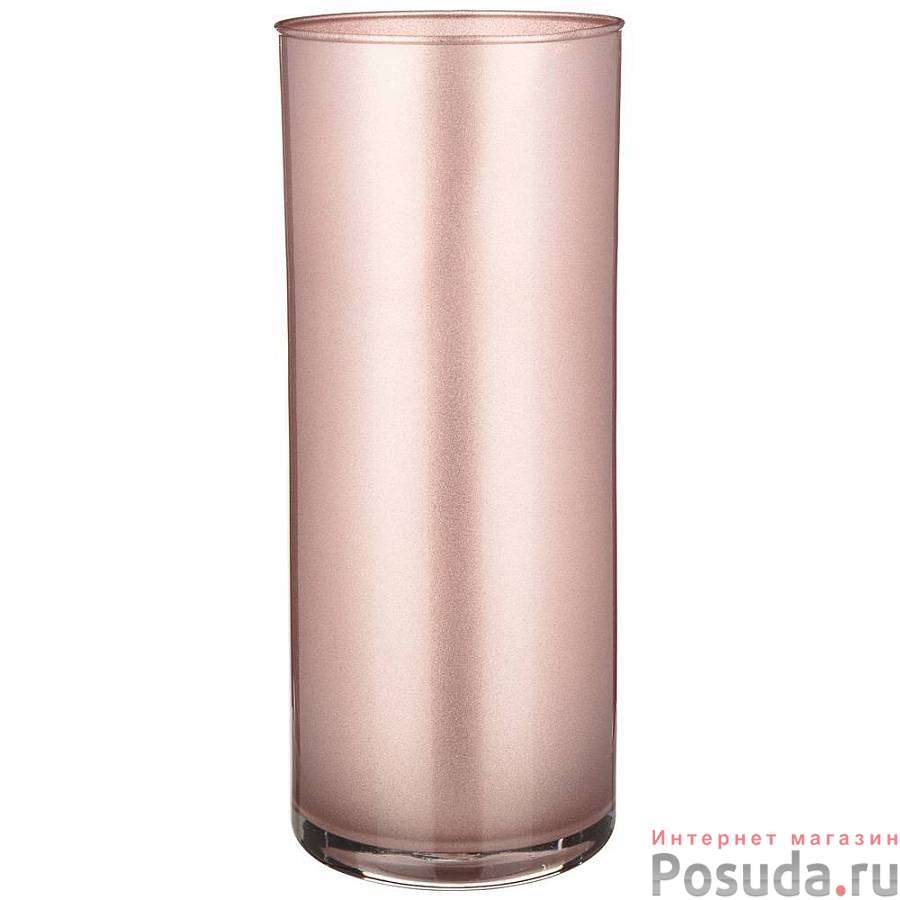 Ваза цилиндр Sparkle rosa высота 30см диаметр 12см