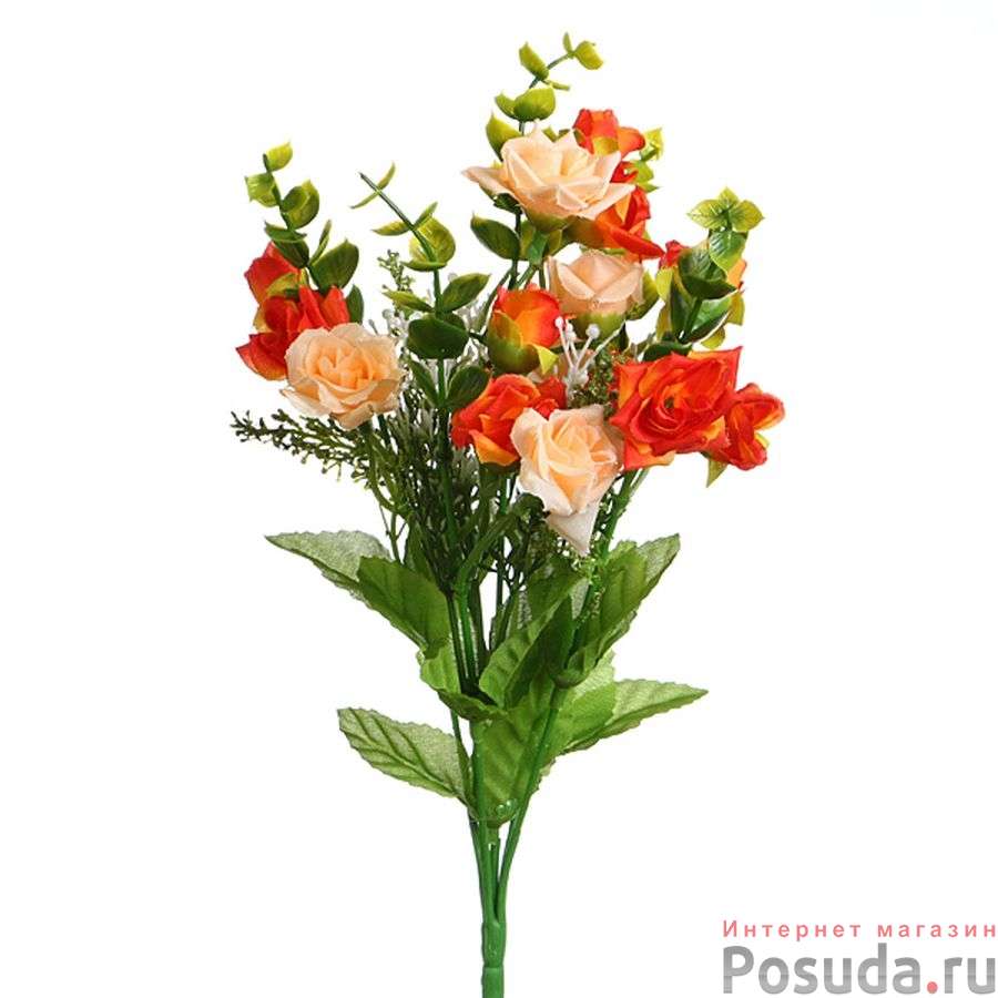 Цветок искусственный "Чайная роза", высота 31 см