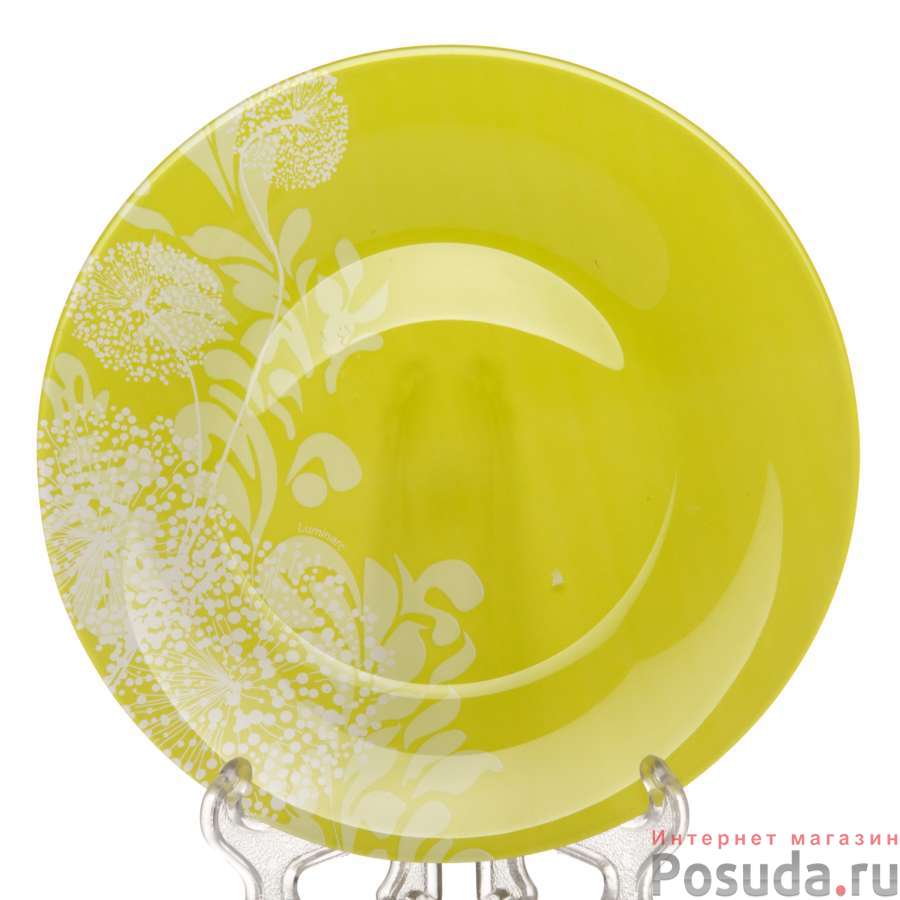 Тарелка закусочная (десертная) Luminarc Pium Green, D=19 см