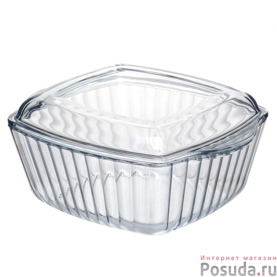 Форма для СВЧ Pasabahce Borcam с крышкой, 2,6 л