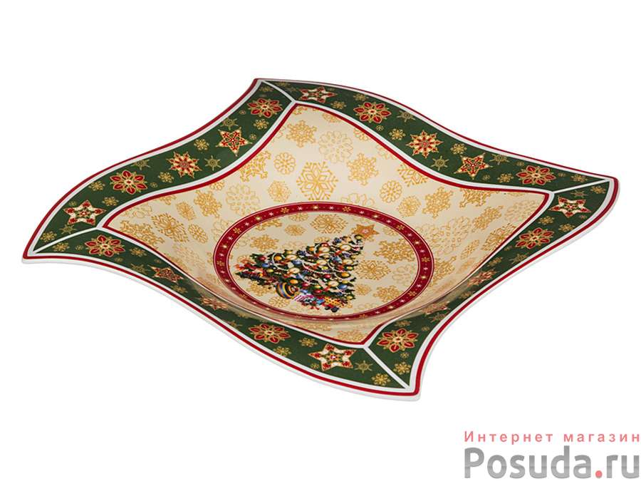 Блюдо Lefard Christmas Collection, 26х26х4 см
