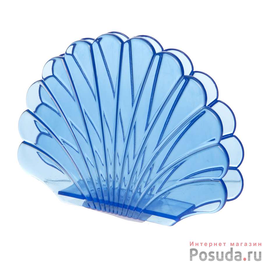 Салфетница "Ракушка" голубая