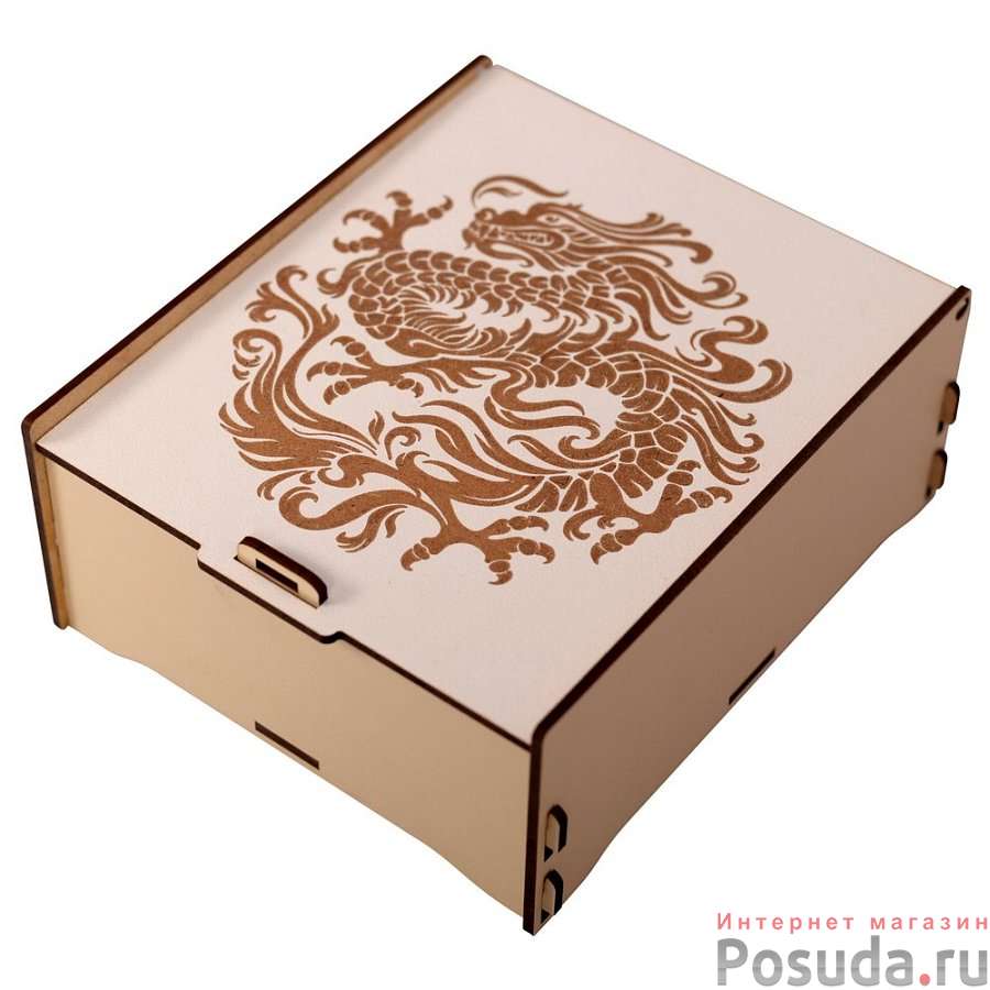 Шкатулка для чайных пакетиков "Лунный Дракон". Размер 18х15,5х7,5 см. NEW