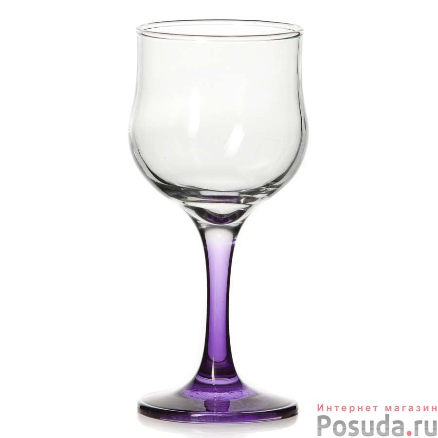 Бокал Pasabahce Enjoy, 200 мл (ножка фиолетовая)