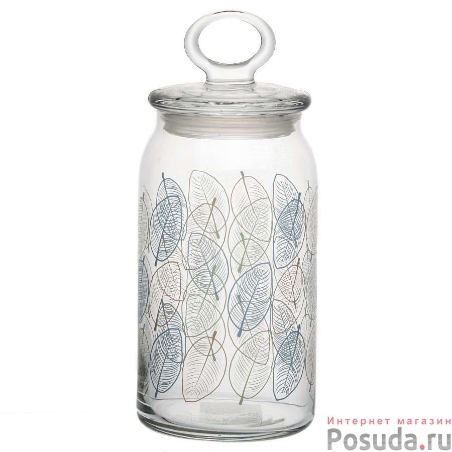 Банка с крышкой LEAVES 1130 мл (рис.41548)