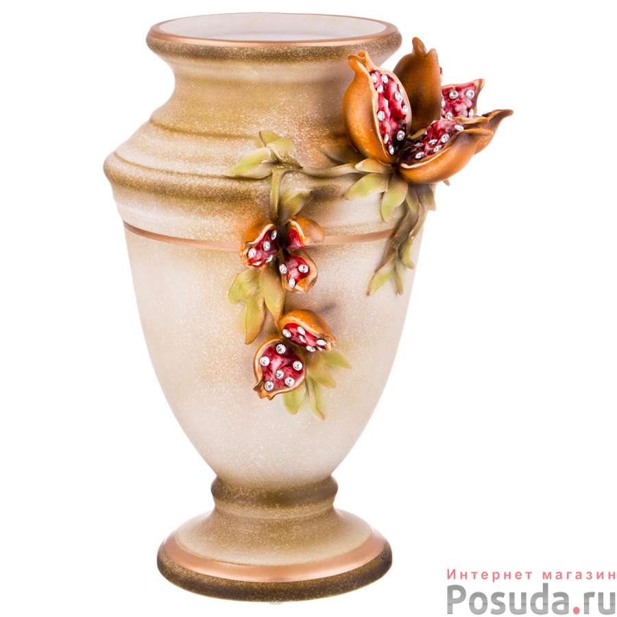 Декоративная ваза Гранаты диаметр=20 см. высота=34 см.