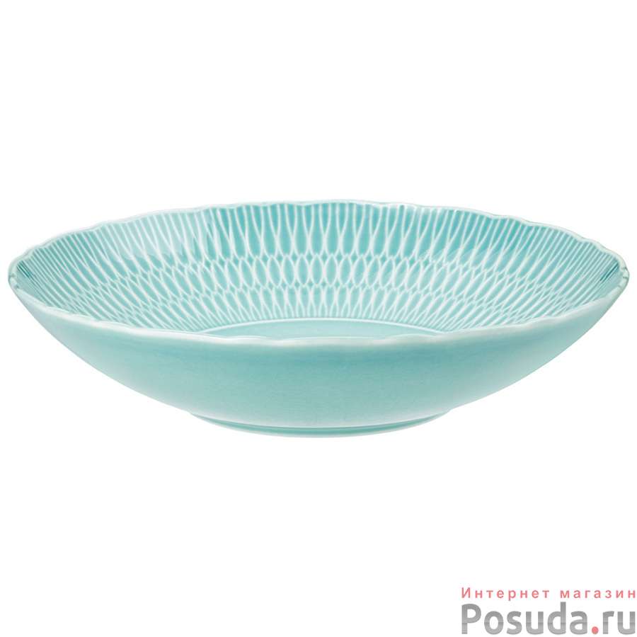Тарелка суповая София голубая 22 см., без упак.
