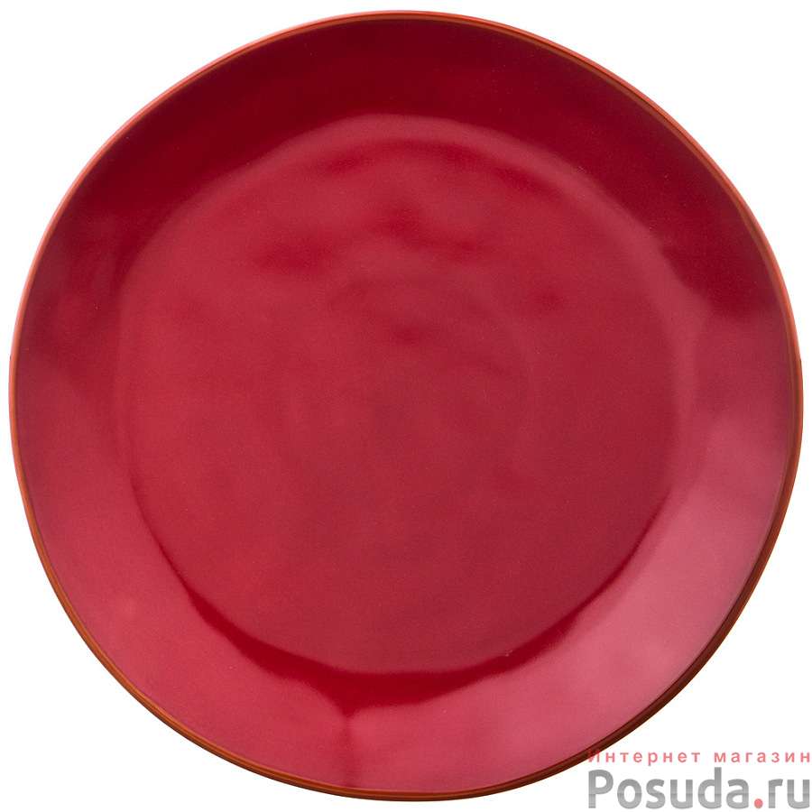 Тарелка обеденная Concerto диаметр=26 см винный красный 