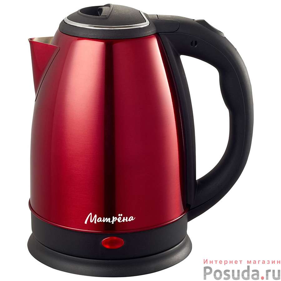 Чайник МАТРЁНА MA-002 электрический (1,8 л) стальной красный