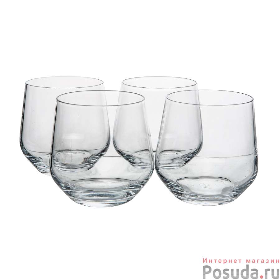 Набор стаканов АЛЛЕГРА ФАЙН РИМ 335 мл,4 шт. (утонченная кромка)