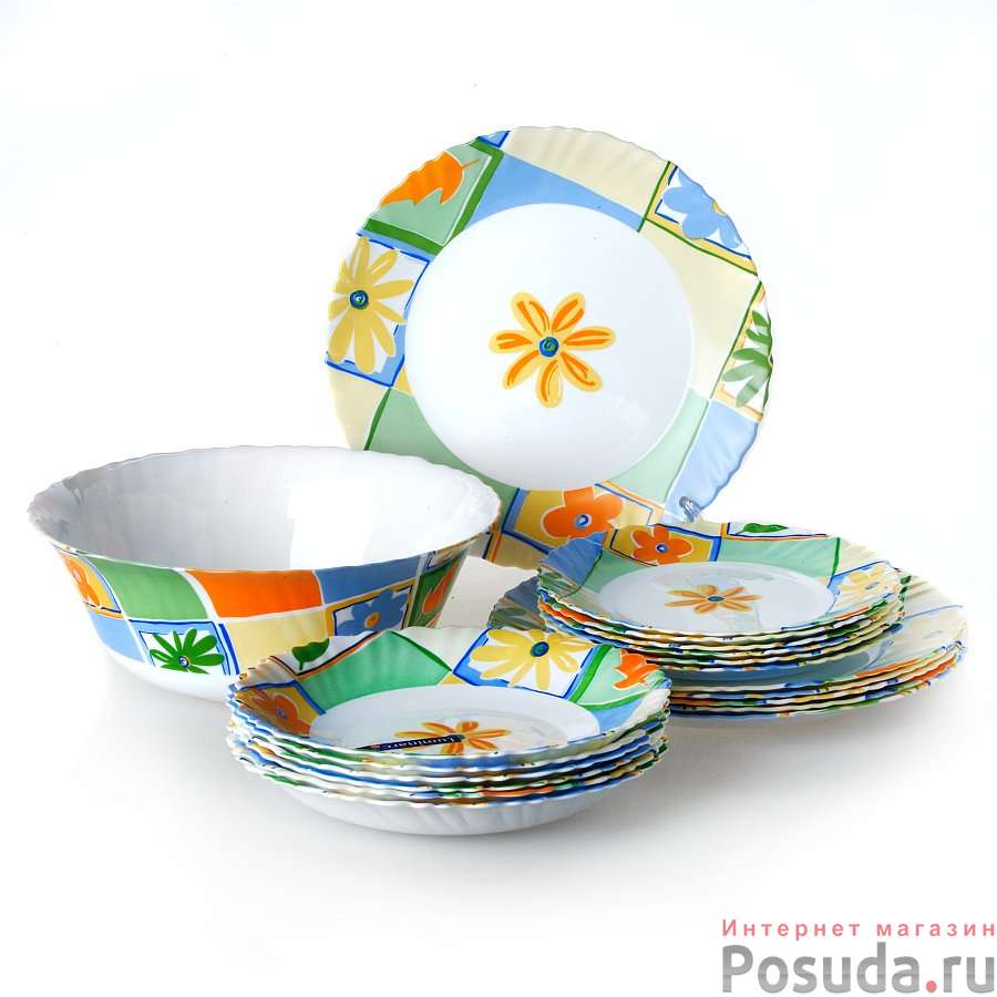 Набор столовый на 6 персон Luminarc Valensole, 19 предметов