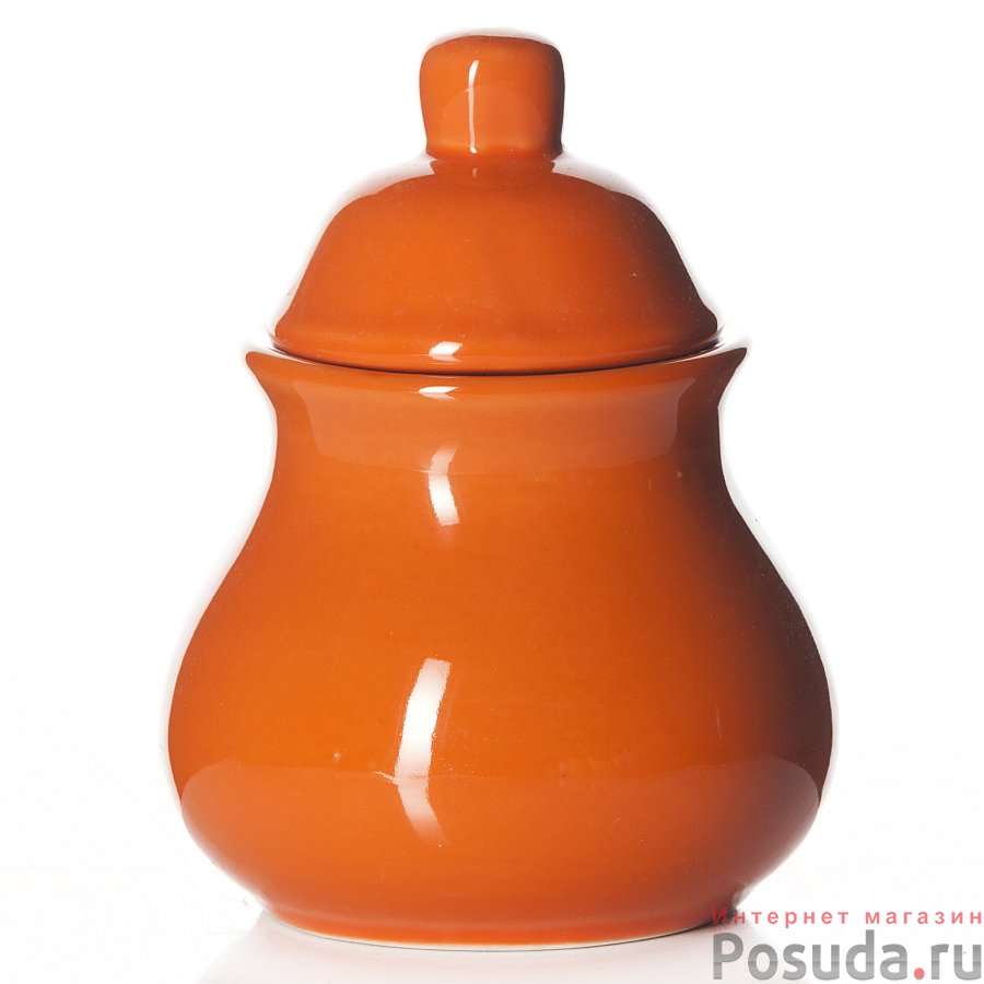 Сахарница оранжевая Gotoff, Н=8,2 см