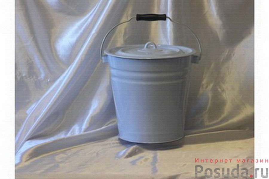 Ведро 12,0л с крышкой без рисунка