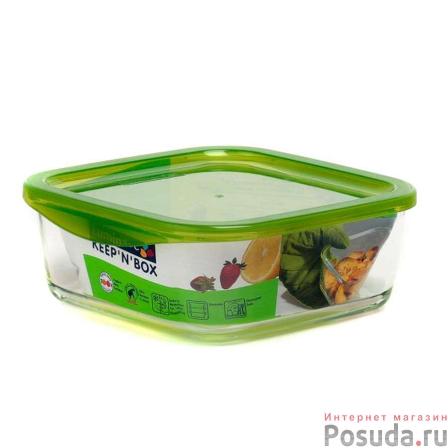 Контейнер стеклянный keep'n'box квадратный 1220 мл (аналог G3252) арт ...