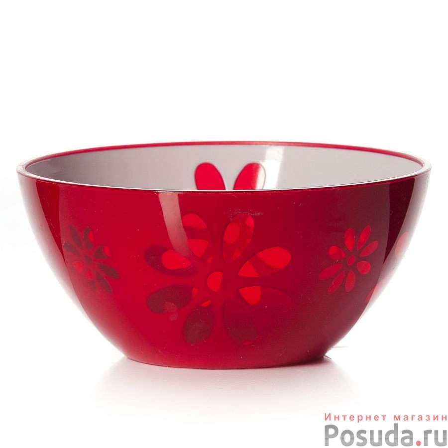 Салатник "Соблазн", объем 0,5 л (красный)