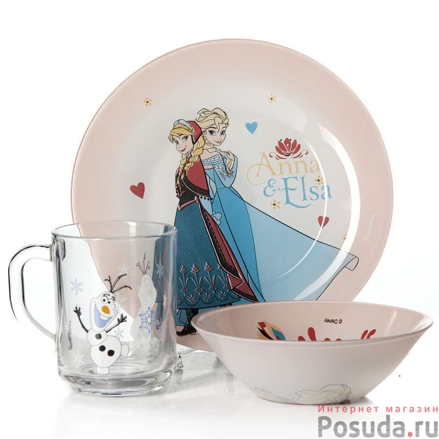 Набор детской посуды 3 пр. ХОЛОДНОЕ СЕРДЦЕ