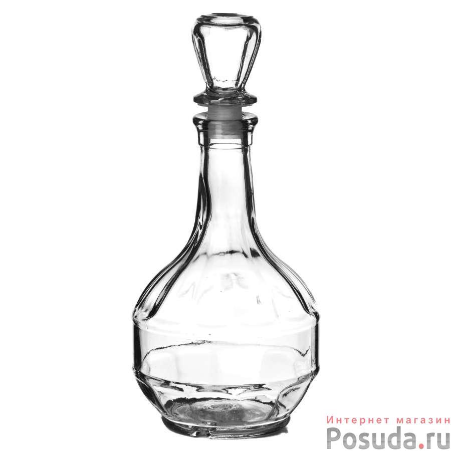 Бутылка из бесцветного стекла ПиэрКуб 0,5 л