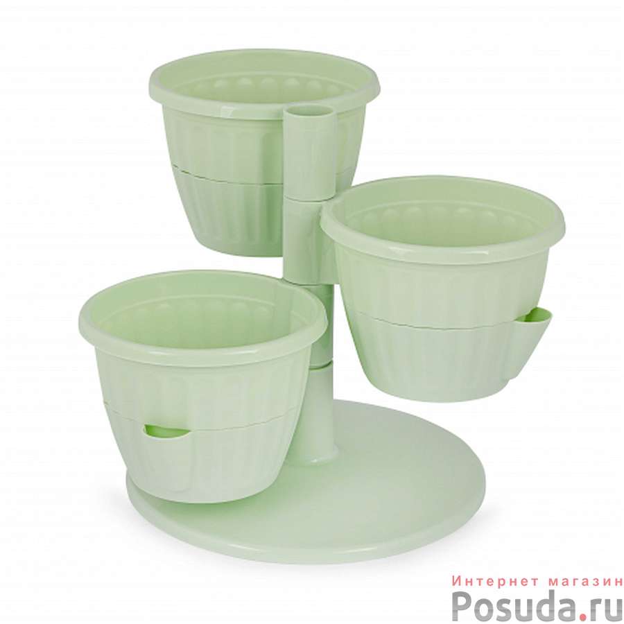 Горшок цв. "Каскад" 0,7л (св.зеленый)