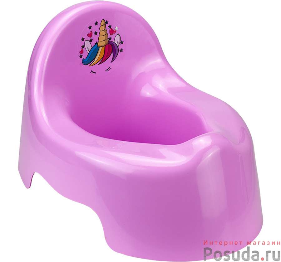 Горшок детский Единорог (цвет в ассортименте)
