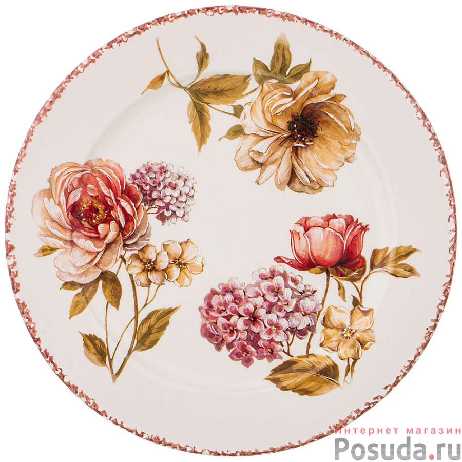 Тарелка обеденная lcs Flower garden 25см без упаковки