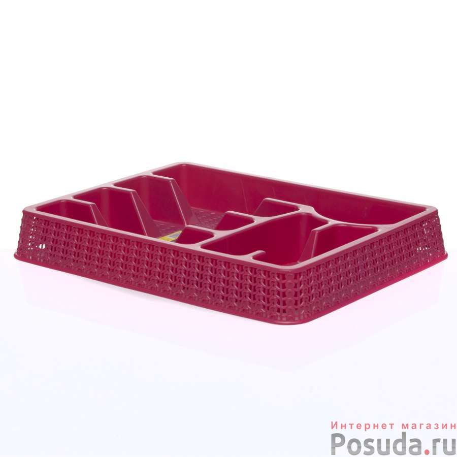 Лоток для столовых предметов 36*28*5,5 см (цвет в ассортименте)