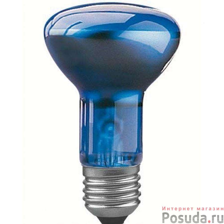 Лампа накаливания рефлекторная для растений (фито-лампа) R63, Е27, 60Вт, синяя 50260