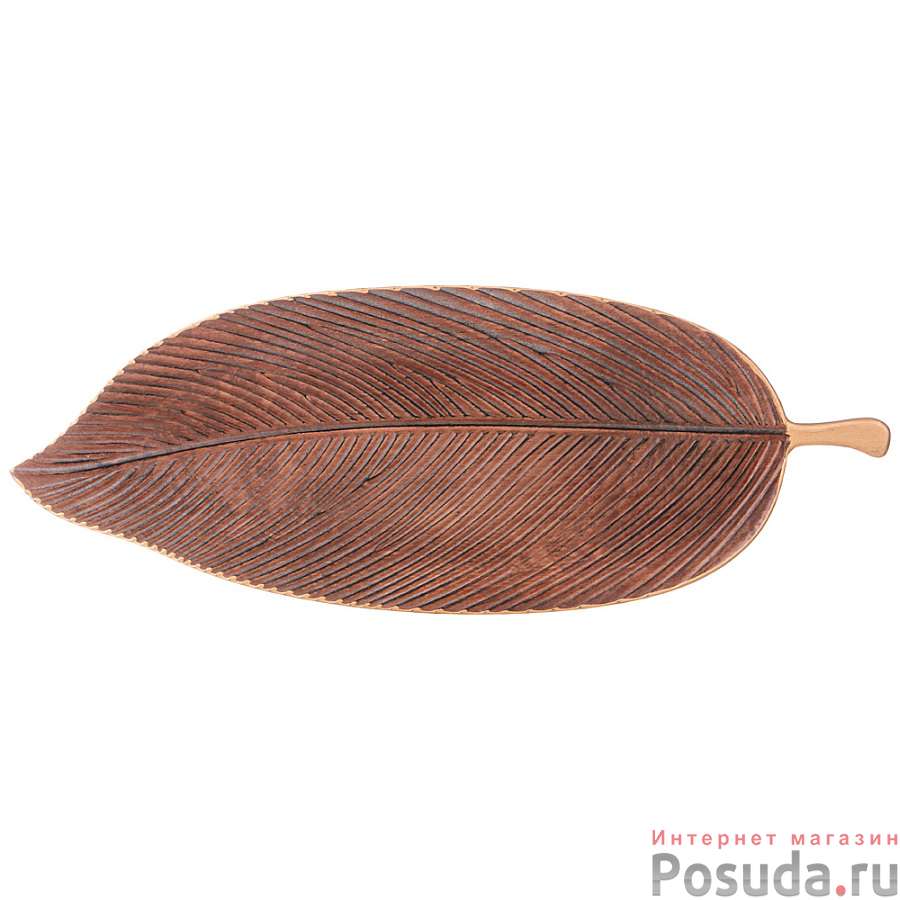 Блюдо декоративное Лист , 47,5*18 см