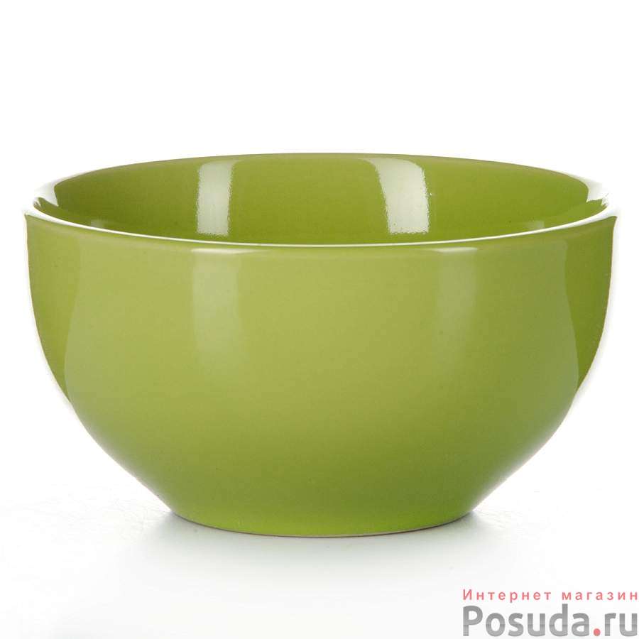 Салатник зеленый, диаметр 13,75 см, высота 7,4 см