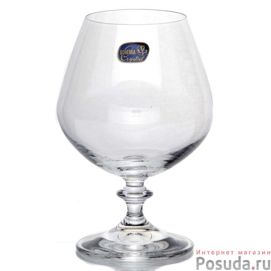 Набор бокалов для коньяка 2 шт Crystalite Bohemia Анжела, 400 мл