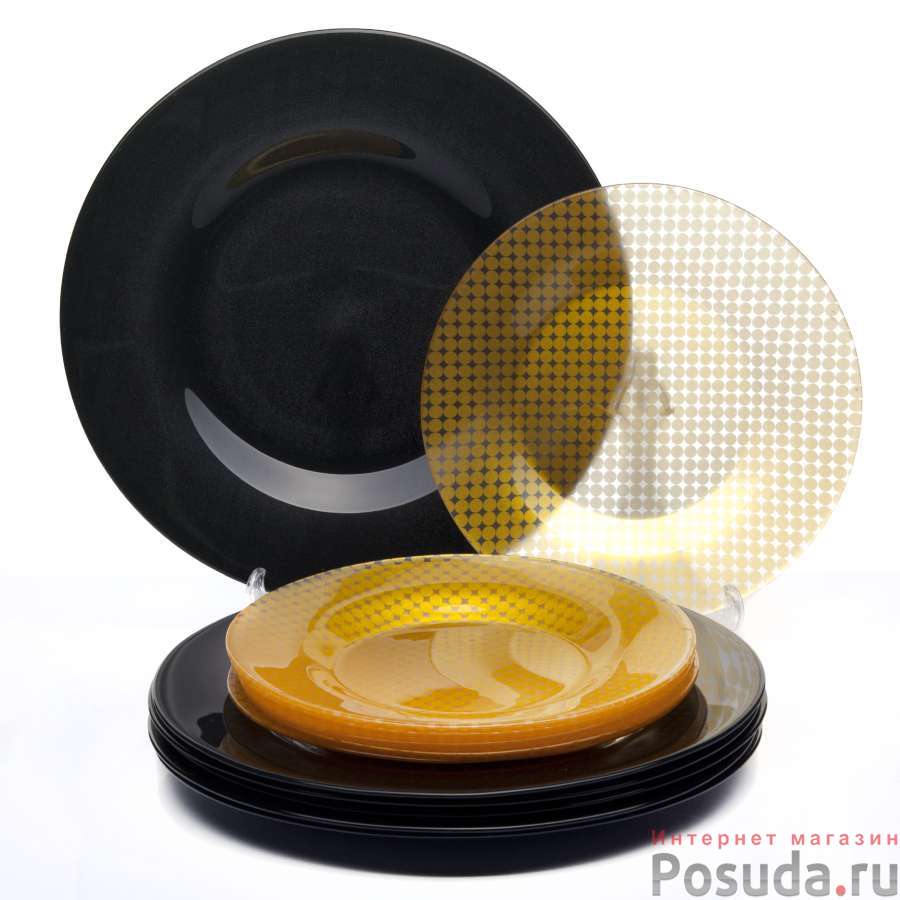 Набор тарелок упроч.Pasabahce ШАРМ 12 пр. (рис.28824) (круг)