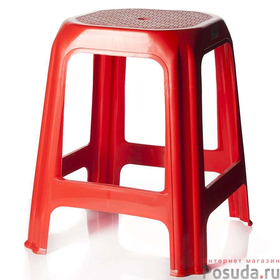 Стул красный (табурет)