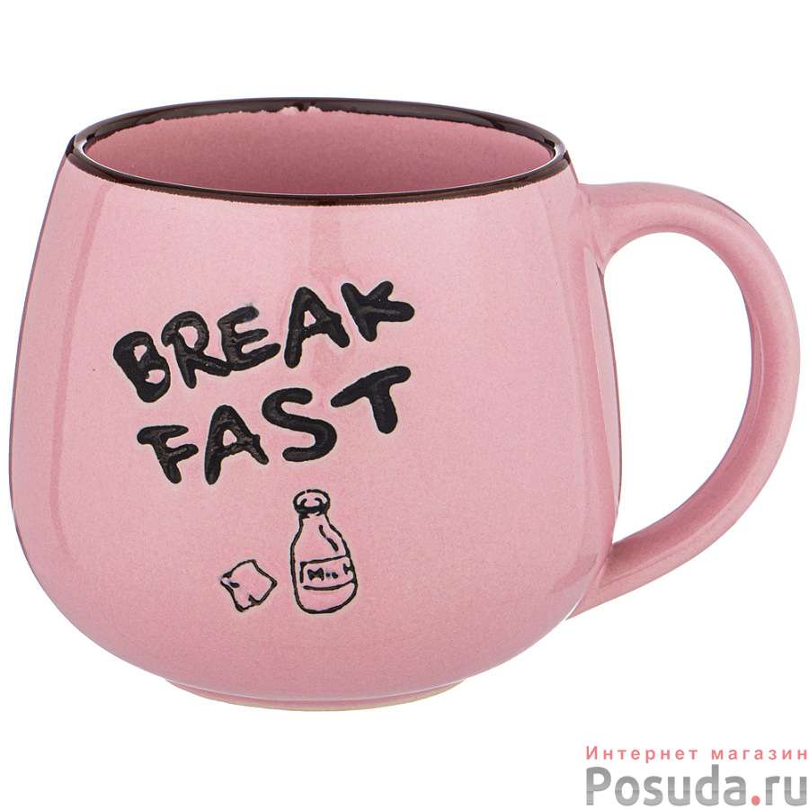 КРУЖКА"BREAKFAST" 7*8,5 СМ,ОБЪЕМ=337 МЛ
