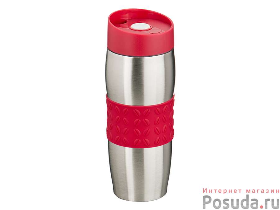 Термокружка с силиконовой вставкой 400мл