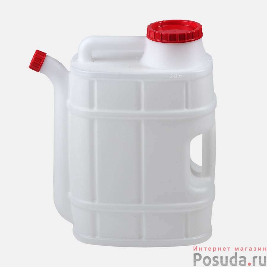 Канистра со сливом "Бочонок", объем 20 л, 374*207*454 мм